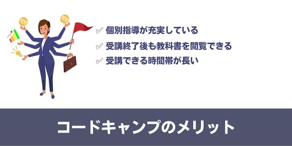CodeCamp(コードキャンプ)のメリット