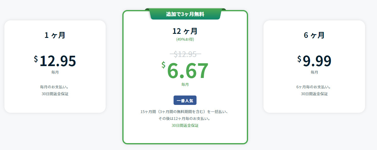 プラン選択